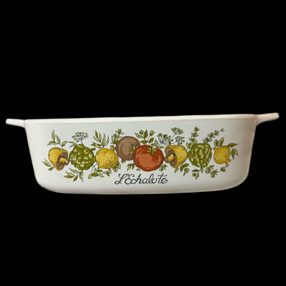 Corning Ware Spice Of Life L'Echalote Casserole Dish A-1-B 1 Quart No Lid